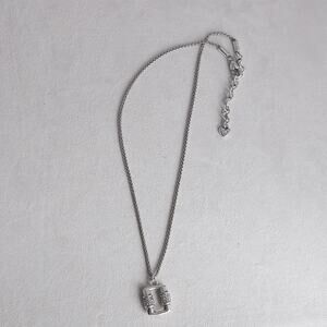 Brighton Meridian Linx Petite Necklace Silver Plated Crystal 16-18"